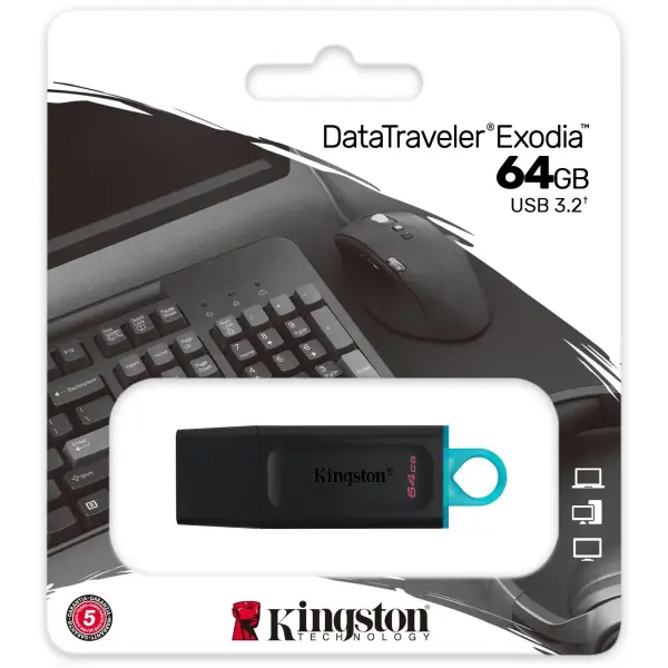 USB STICK 64GB USB 3.2 Kingston DataTraveler Exodia