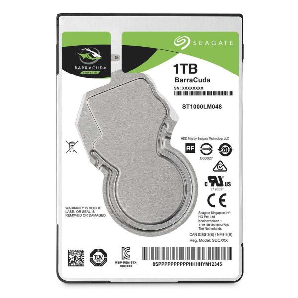 2,5 Seagate Barracuda  1Tb Sata 128Mb