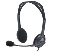 Headset Logitech H111 Wired Black