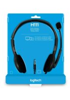 Headset Logitech H111 Wired Black