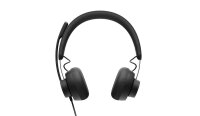 Headset Logitech Zone Msft Teams Wired Black