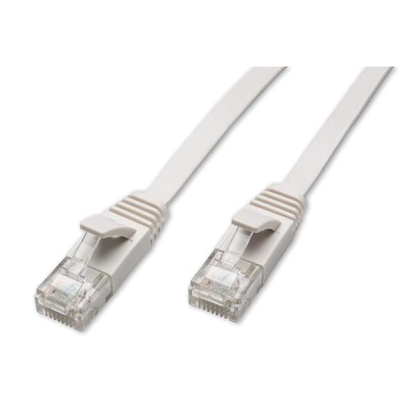 Kabel Patchkabel Cat 6A Kabel Für Netzwerk, Lan Und Ethernet 0,5M Weiß