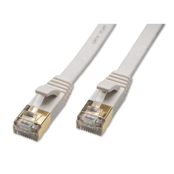Kabel Patchkabel Cat 8 Kabel Für Netzwerk, Lan Und Ethernet 0,5M Weiß