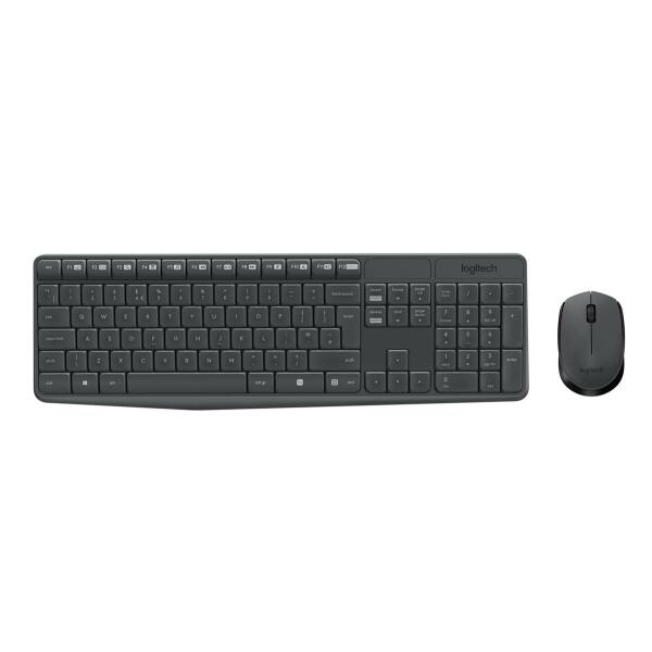 Keyboard & Mouse Logitech Wireless Combo Mk235 Black