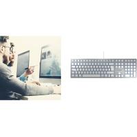 Keyboard Cherry Kc 6000 For Mac Slim Wired Silver