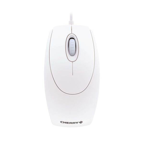 Mouse Cherry Optical Wheelmouse Wired White-Gray