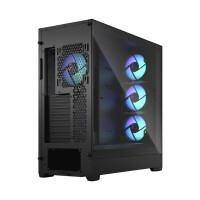 Fractal Pop Xl Air Rgb Tg Clear Tint - Schwarz