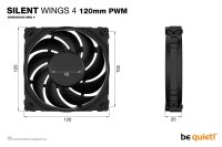 Be Quiet Silentwings 4 120Mm Pwm Black Bl093