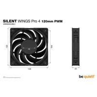 Be Quiet Silentwings Pro 4 120Mm Pwm