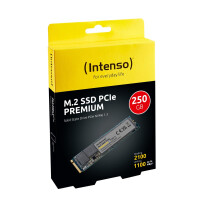 Intenso 250Gb M.2 2280 Pcie Premium Gen.3 X4 Nvme 1.3