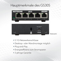 Netgear Switch 5-Port 10/100/1000