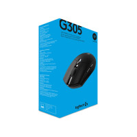 Mouse Logitech G G305  - Rechts - Optisch - Rf Wireless + Bluetooth - 12000 Dpi - 1 Ms - Schwarz