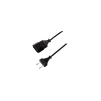 Kabel Logilink Netzkabelverlängerung Cee7/16 Schwarz 2M