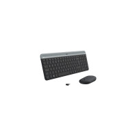 Keyboard & Mouse Logitech Wireless Combo Mk470 Slim Black