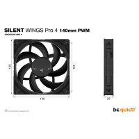 Be Quiet Silentwings Pro 4 140Mm Pwm