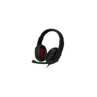 Logilink Headset Stereo With Microphone Usb Black/Red