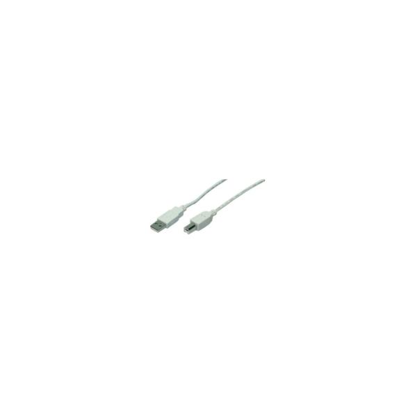 Kabel Logilink Usb 2.0 Kabel A-Stecker-B-Stecker Grau 3M