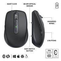 Mouse Logitech Mx Anywhere 3S For Business - Rechts -...