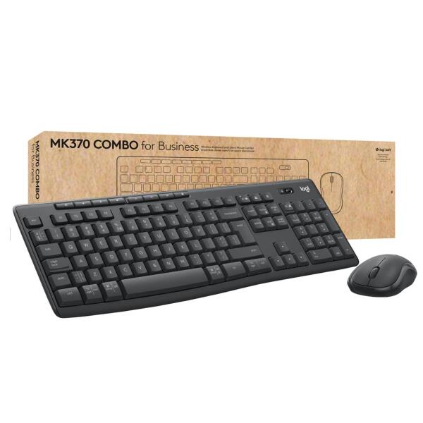 Keyboard & Mouse Logitech Wireless Combo For Business Mk370 Black