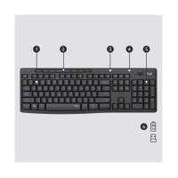 Keyboard & Mouse Logitech Mk295 Silent Wireless Combo