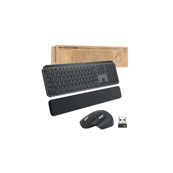 Keyboard & Mouse Logitech Mx Keys Combo For Business Wireless Black