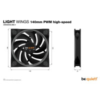 Be Quiet Light Wings 140Mm Pwm High-Speed