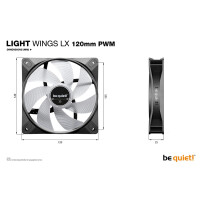 Be Quiet Light Wings Lx 120Mm Pwm