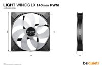 Be Quiet Light Wings Lx 140Mm Pwm Black Bl126