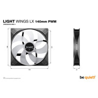 Be Quiet Light Wings Lx 140Mm Pwm