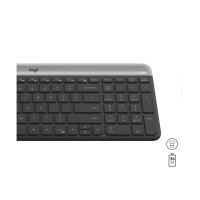 Keyboard & Mouse Logitech Wireless Combo Mk470 Slim Black