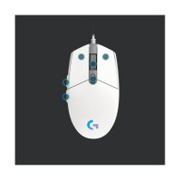 Mouse Logitech G G203 Wired White