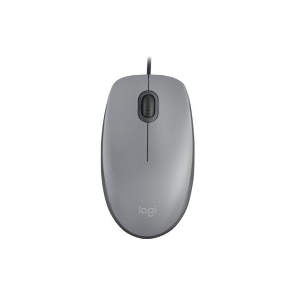 Mouse Logitech M110 - Beidhändig - Grau