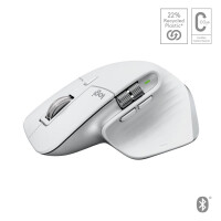 Mouse Logitech Mx Master 3S For Mac Rechts Bluetooth Silber - Weiß