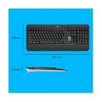 Keyboard & Mouse Logitech Wireless Combo Mk540 Black