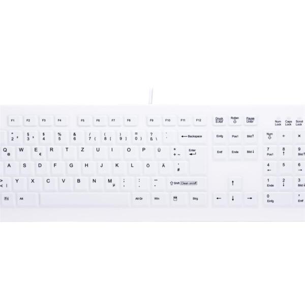 Keyboard Cherry Medical Active Key Kabelgebunden Weiß