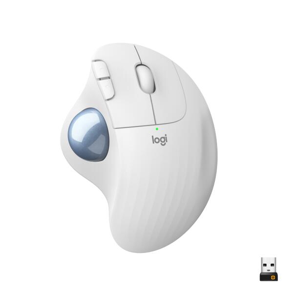 Mouse Logitech Ergo M575 Wireless Trackball Mouse White