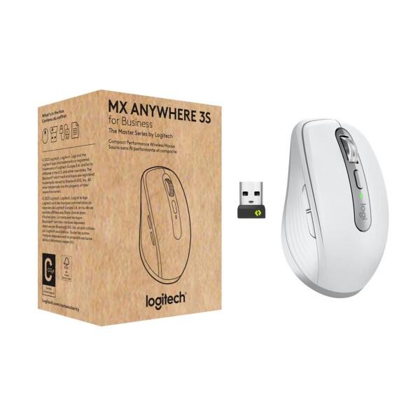 Mouse Logitech Mx Anywhere 3S For Business Wireless White