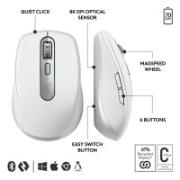 Mouse Logitech Mx Anywhere 3S For Business Wireless White