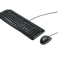 Keyboard & Mouse Logitech Wired Combo Mk120 Black