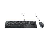 Keyboard & Mouse Logitech Wired Combo Mk120 Black