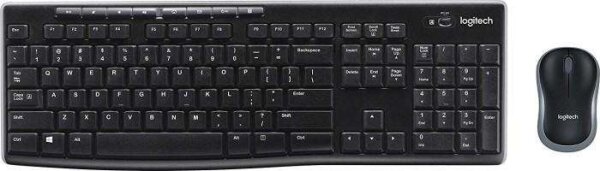 Keyboard & Mouse Logitech Wireless Combo Mk270 Black