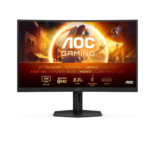 Aoc C27g4zxu 68.5 Cm Led,2Xhdmi,Displayport,Sp 280Hz Gebogen