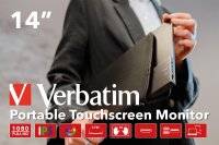 Verbatim Pmt-14, Portable Touchscreen Monitor 35,60Cm , Hdmi,2Xusb-C,Sp 49591