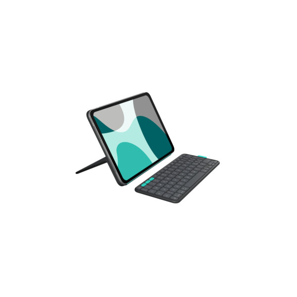 Keyboard Logitech Flip Folio For Ipad Pro + Ipad Air 11 Gray