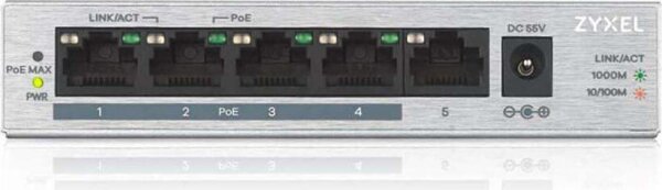 Zyxel Switch 4-Port 10/100/1000 Gs1005hp-Eu0101f