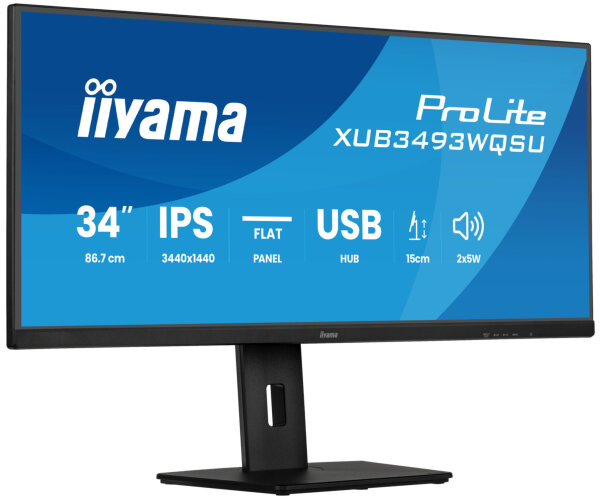Iiyama Prolite Xub3493wqsu-B6 86.4 Cm  2Xhdmi,Displayport,Sp