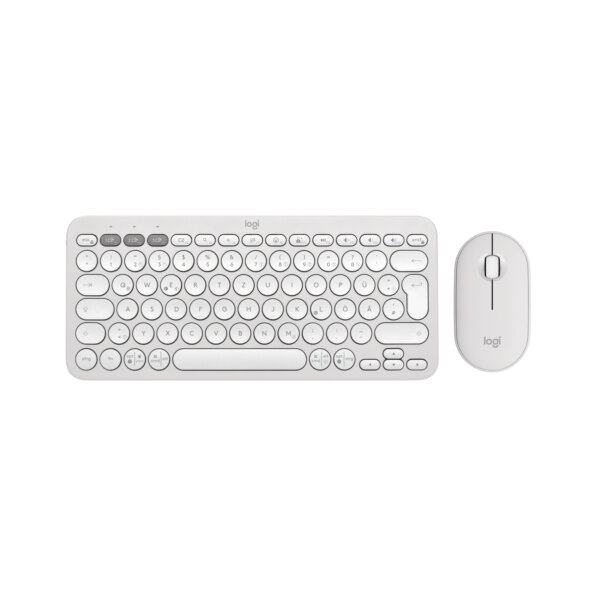 Keyboard & Mouse Logitech Wireless Combo Pebble 2 White