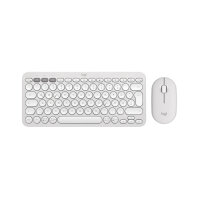 Keyboard & Mouse Logitech Wireless Combo Pebble 2 White