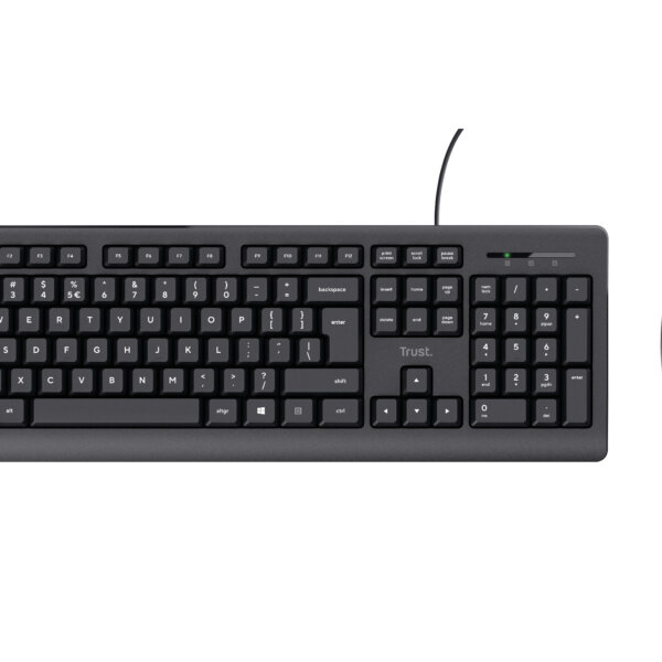 Keyboard & Mouse Trust Tkm-250 Wired Black