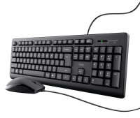 Keyboard & Mouse Trust Tkm-250 Wired Black